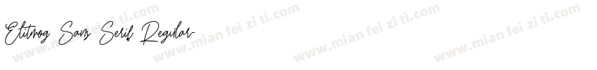 Elitmog Sans Serif Regular字体转换